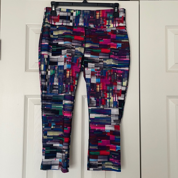 Danskin NOW Gym pants yoga Capri length multicolor - Picture 1 of 5